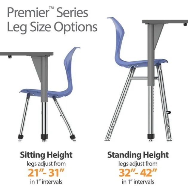 Premier Series Dry Erase Desk - 30'' x 24" Flare