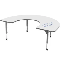 Premier Standing Height Dry Erase Table (60" x 66" Horseshoe)