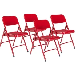 Premium Metal Folding Chairs Model 200 (4 Pack)