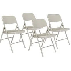 Premium Metal Folding Chairs Model 200 (4 Pack)