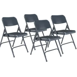 Premium Metal Folding Chairs Model 200 (4 Pack)