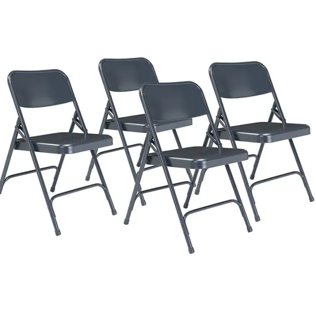 Premium Metal Folding Chairs Model 200 (4 Pack)