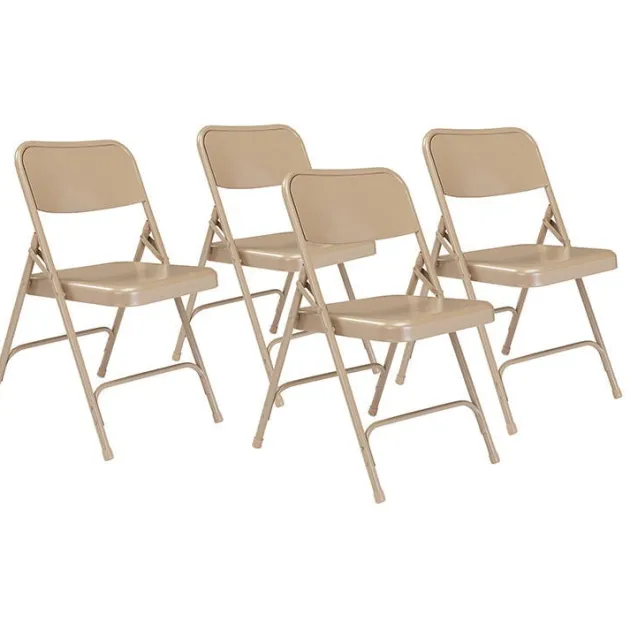 Premium Metal Folding Chairs Model 200 (4 Pack)