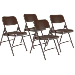 Premium Metal Folding Chairs Model 200 (4 Pack)
