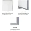 Proma Projection Porcelain Whiteboard with Map Rail by Ghent