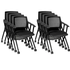 Pulse High Back Padded Nesting Chair Packs (4, 8 or 12)