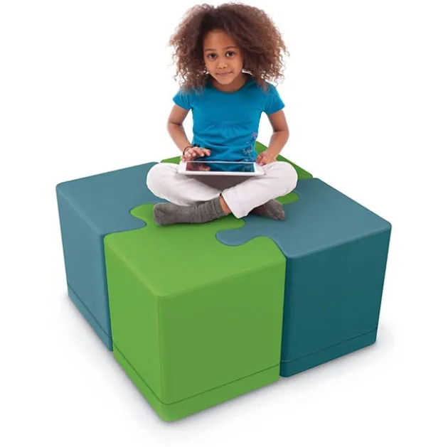 Puzzle Soft Seating - Set of 4 Ottomans