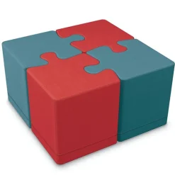 Puzzle Soft Seating - Set of 4 Ottomans
