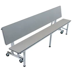 Quick Ship All-in-One Mobile Cafeteria Convertible Bench Table