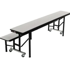 Quick Ship All-in-One Mobile Cafeteria Convertible Bench Table