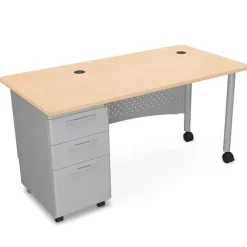 Quick Ship Avid Single Pedestal Desk