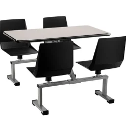 Quick Ship Cluster Swivel Booth with MDF Top