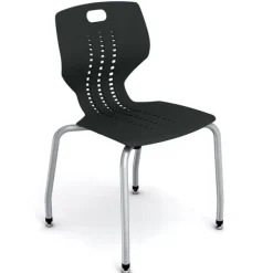 Quick Ship Emoji 4-Leg School Stack Chair (18'' H - 5th-Adult)