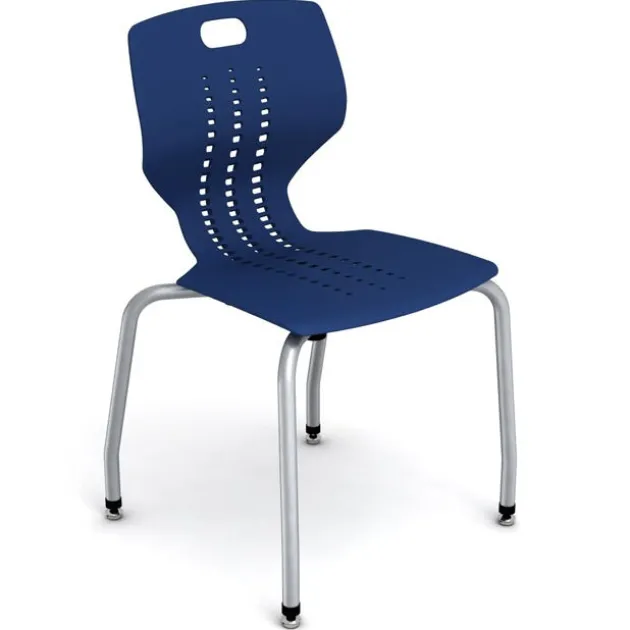 Quick Ship Emoji 4-Leg School Stack Chair (18'' H - 5th-Adult)