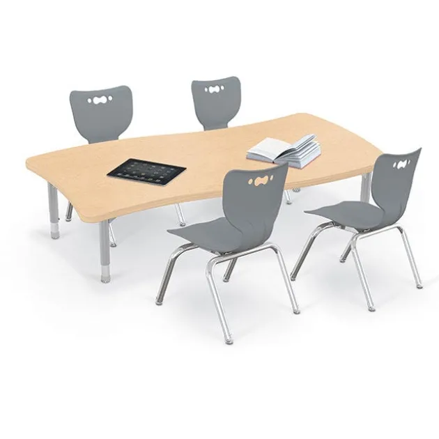 Quick Ship Hierarchy Creator Rectangle Table & Chair Package Set – 58"W x 31"D Table with Four 12"H Chairs
