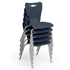 Quick Ship Hierarchy Kidney Table & Chair Package Set – 72"W x 48"D Table with Four 12"H Chairs