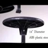 Quick Ship Mobile Stool Cafeteria Table w/ Rectangle Top