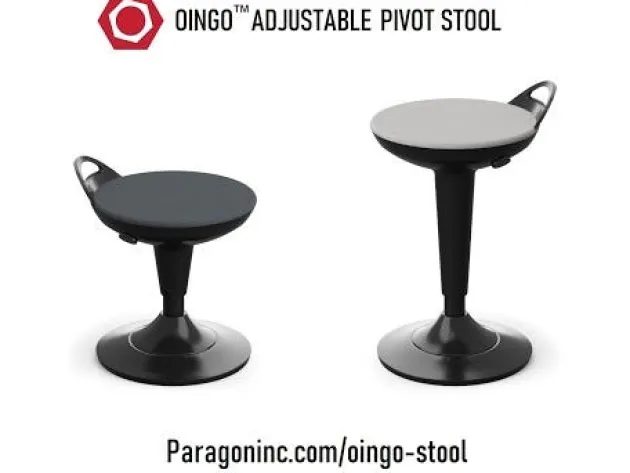 Quick Ship Oingo Adjustable Stool- Adult Height (22-1/2'' - 30'' H)