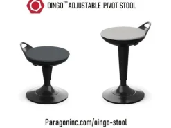Quick Ship Oingo Adjustable Stool- Elementary Height (16-1/2'' - 20-1/2'' H)