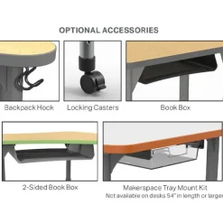 Quick Ship Premier Series Desk - Triangle (41