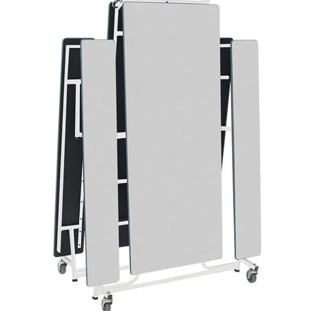 Quick Ship Rectangle Mobile Bench Cafeteria Table