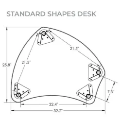 Quick Ship Shapes Desk