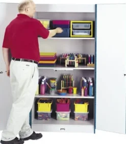 Rainbow Accents Classroom Closet Storage Cabinet