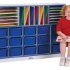 Rainbow Accents Sectional Mobile Cubbie