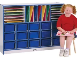 Rainbow Accents Sectional Mobile Cubbie