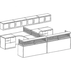 Reception Desk Suite w/ Storage