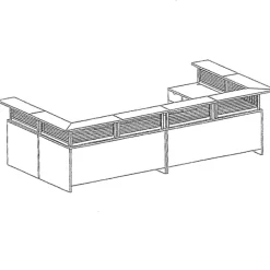 Reception Desk Suite w/ Storage