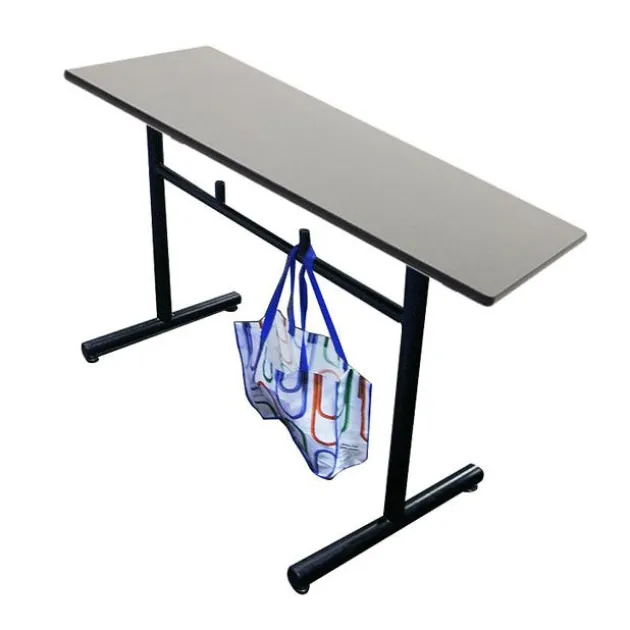 Rectangle Cafeteria Cafe Table, Dyna-Rock Edge (42'' H)
