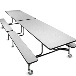 Rectangle Cafeteria Tables w/Bench Seating