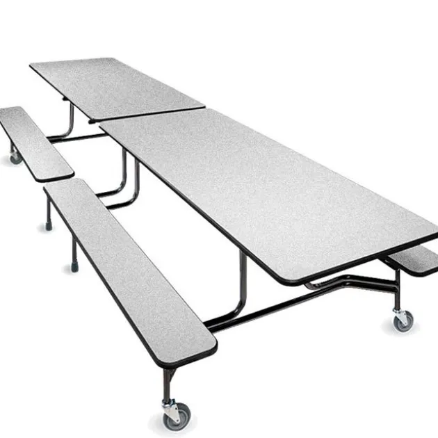 Rectangle Cafeteria Tables w/Bench Seating