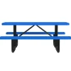 Rectangle Outdoor Picnic Tables with Expanded Metal Frame