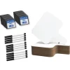 Rectangular Dry Erase Answer Paddles- 12 Pack w/ Markers & Erasers