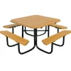 Recycled Plastic Square Traditional Picnic Tables