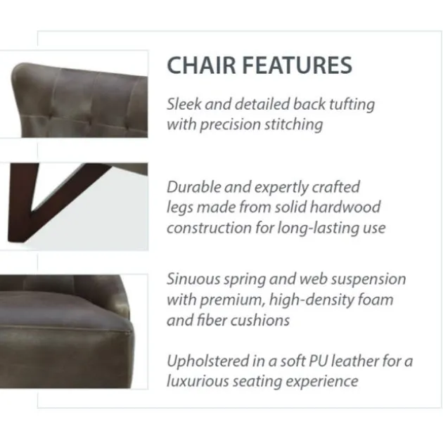 Remington Wingback Upholstered Lounge Chair