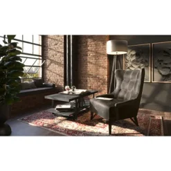 Remington Wingback Upholstered Lounge Chair