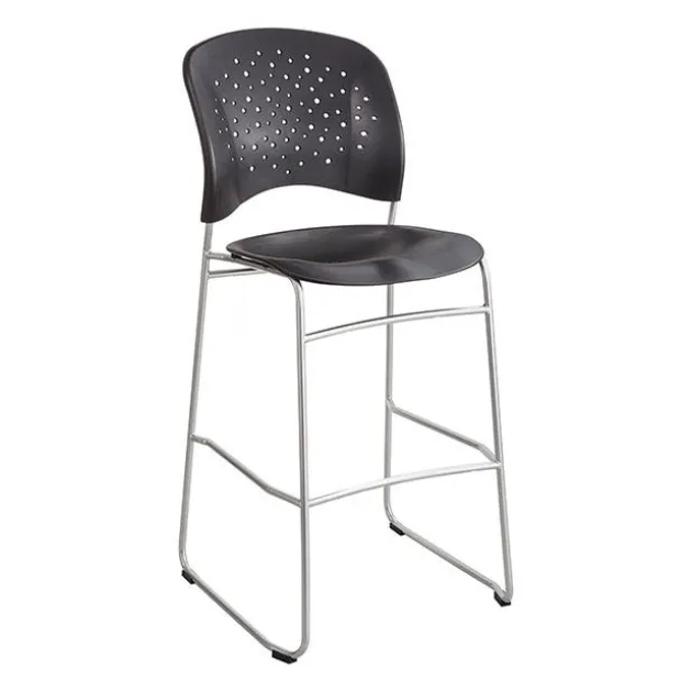 Reve Collection Round Back Bistro-Height Chair w/ Sled Base (31” H Fixed Height)