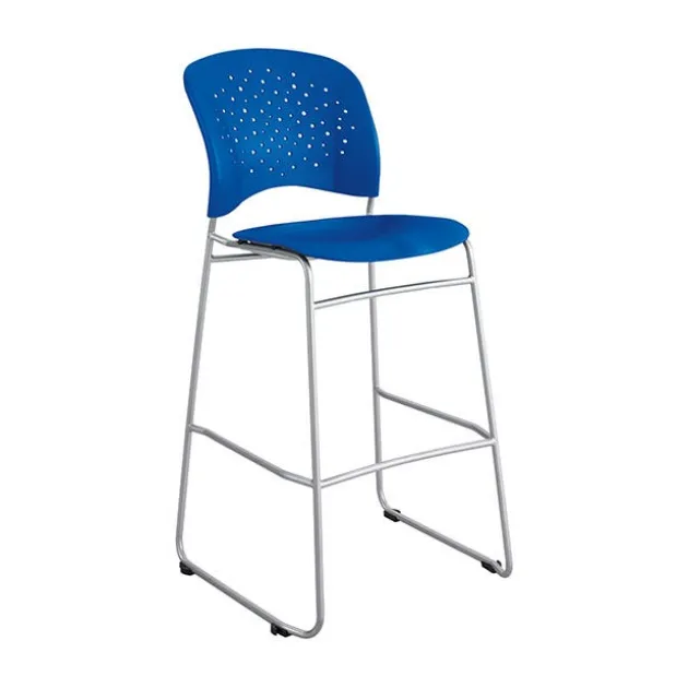 Reve Collection Round Back Bistro-Height Chair w/ Sled Base (31” H Fixed Height)
