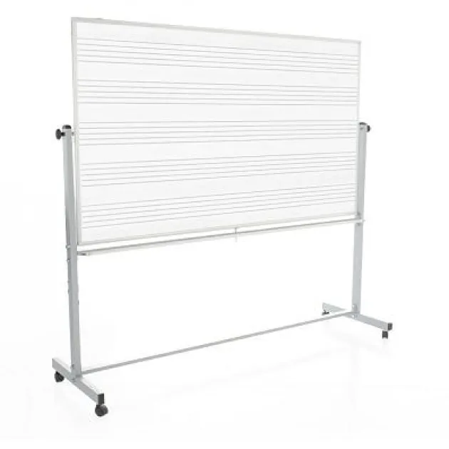 Reversible Mobile Magnetic Music Whiteboard (4' x 6')