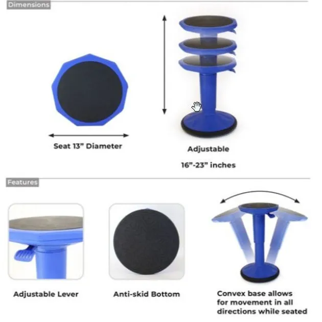 Rock'N Adjust Wobble Stool