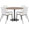 Round Cafe Table with JIVE Stack Chairs