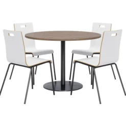 Round Cafe Table with JIVE Stack Chairs