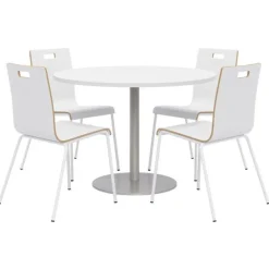 Round Cafe Table with JIVE Stack Chairs