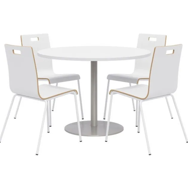 Round Cafe Table with JIVE Stack Chairs