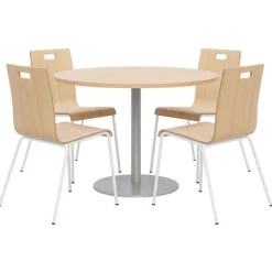 Round Cafe Table with JIVE Stack Chairs