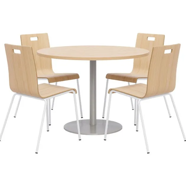 Round Cafe Table with JIVE Stack Chairs