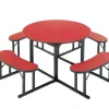 Round Cafeteria Bench Tables